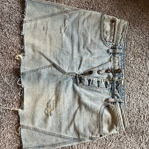Free people, jean skirt